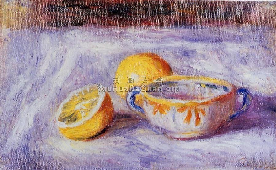 Still Life with Lemons - 皮埃尔·奥古斯特·雷诺阿